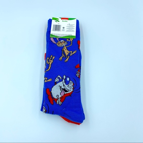 New Nickelodeon The Ren And Stimpy Show Crew Socks - Picture 3 of 5